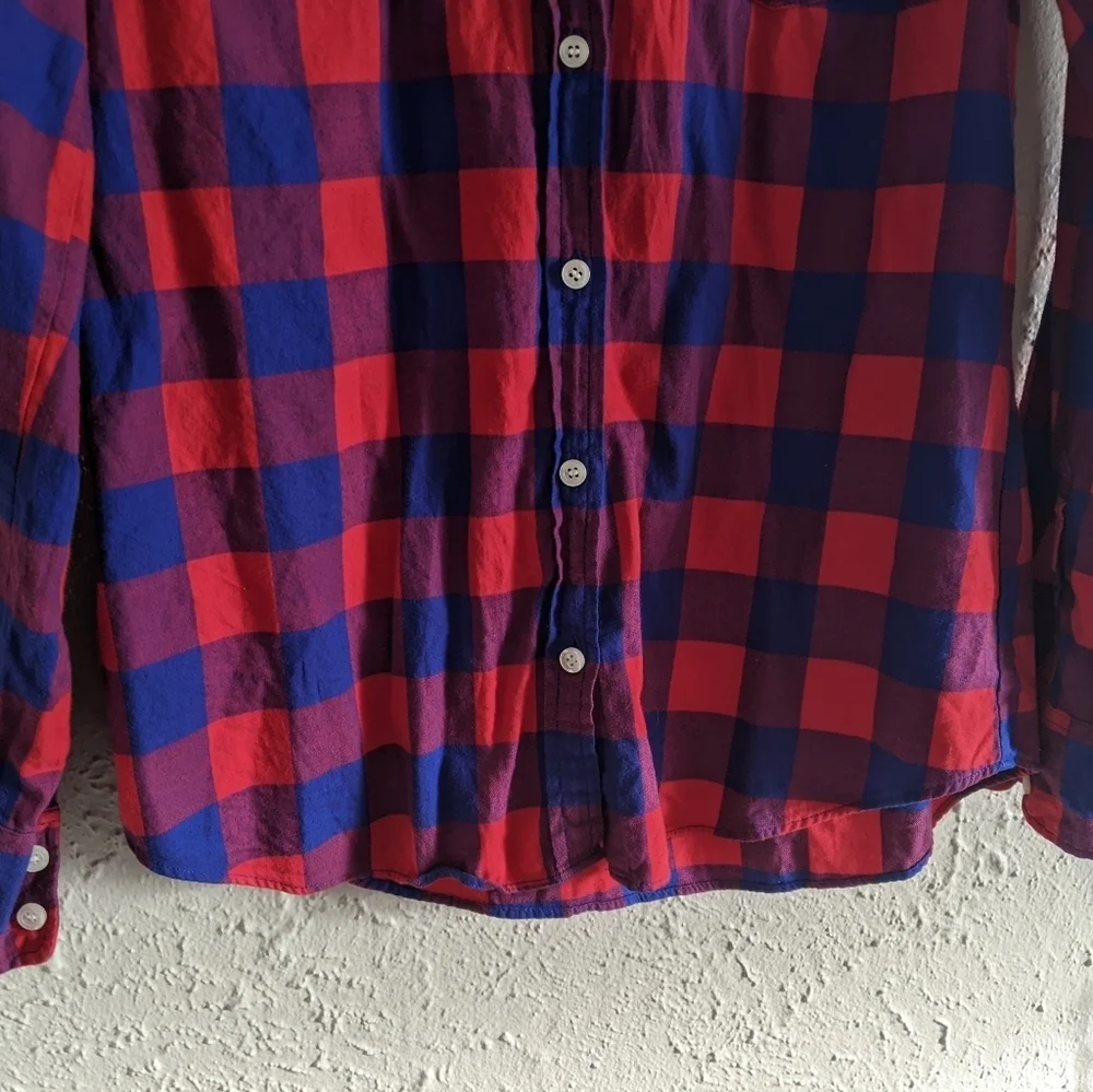 J. Crew Boy Fit Buffalo Plaid Shirt